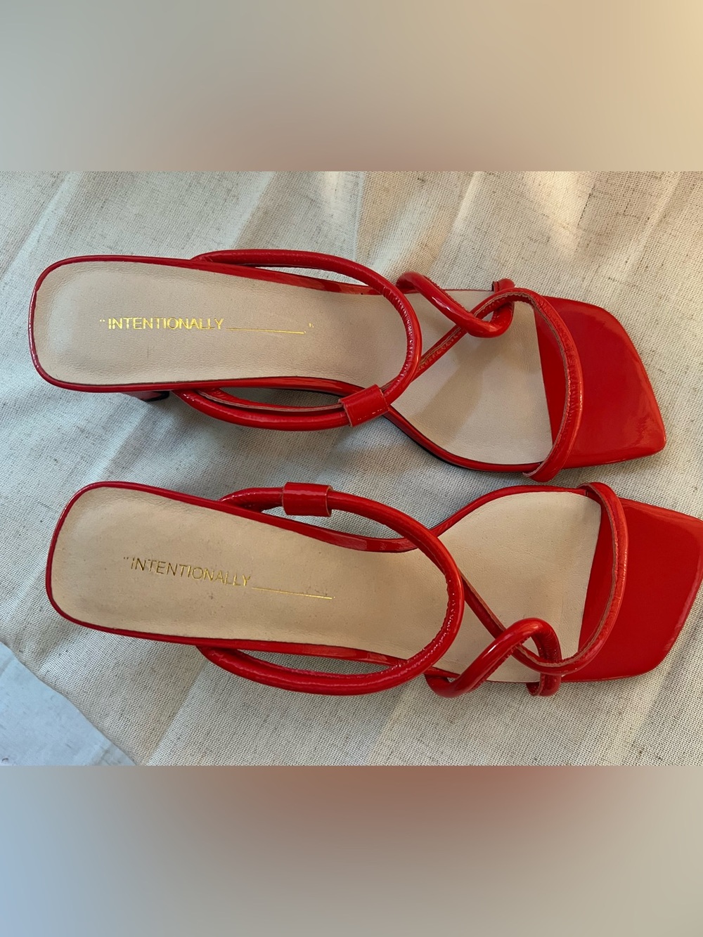 Intentionally red heels